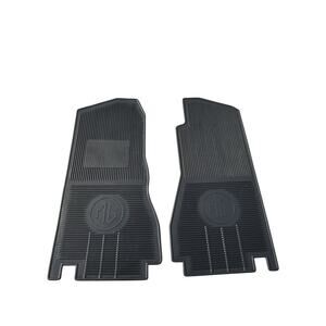 Vintage MG Rubber Floor Mats Set Black Original OEM Morris Garage Classic Car